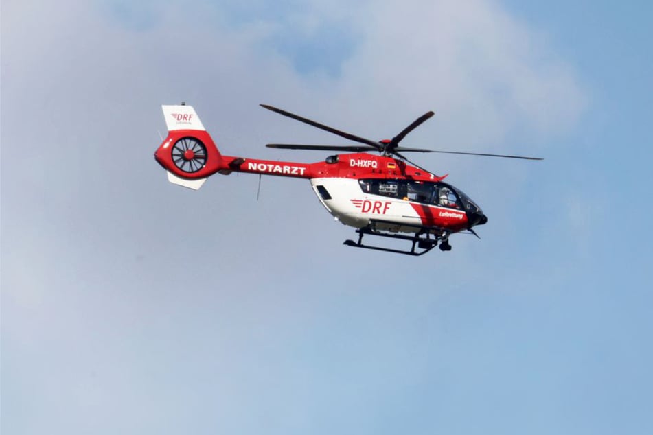 Ein Rettungshubschrauber kam am Dienstag zum Einsatz. (Symbolfoto)