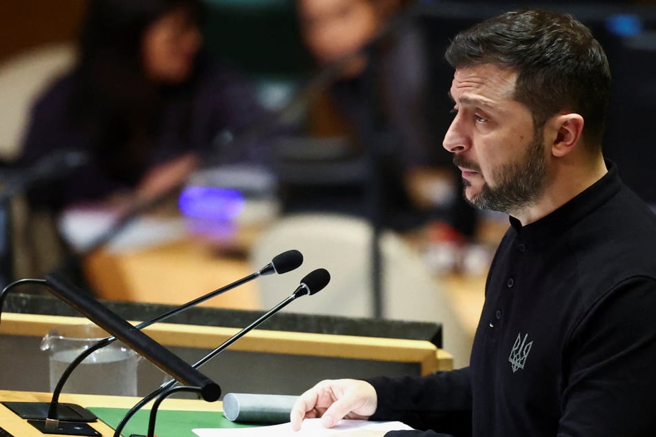 President Volodymyr Zelensky accused Russia on Wednesday of plotting potentially catastrophic attacks on Ukrainian nuclear plants in a defiant UN address in which he denounced bids to impose peace from the outside.