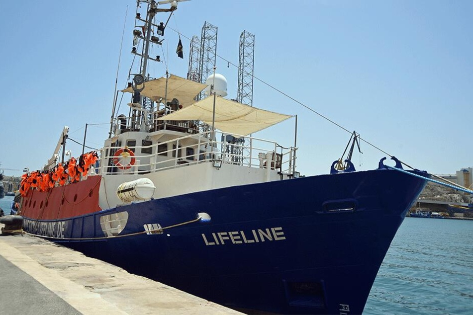 Das deutsche Seenotrettungsschiff "Lifeline".