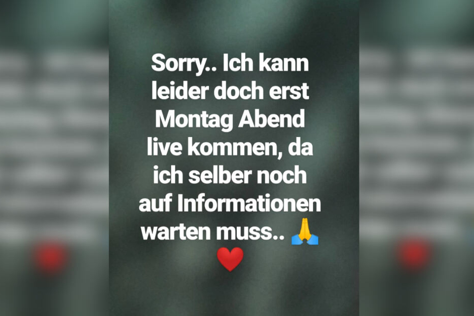 Diese Instagram-Story veröffentlichte Schwesta Ewa am Donnerstagabend.
