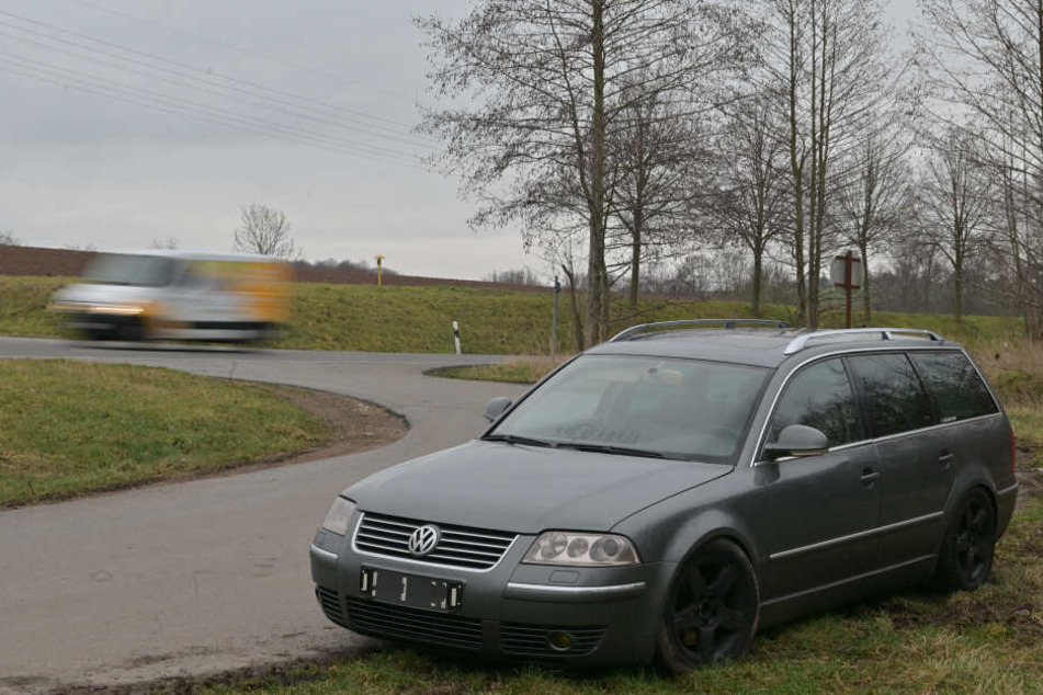 Der VW konnte in der Lichtenauer Erdbeersiedlung gestoppt werden.