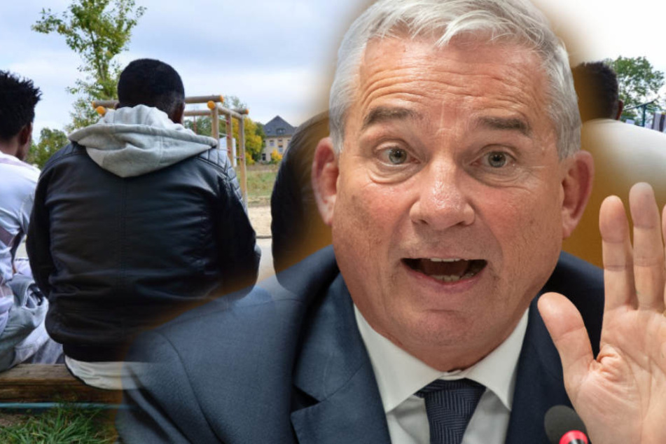 Baden-Württembergs Innenminister Thomas Strobl will auch kriminelle Flüchtlinge ins Bürgerkriegland Syrien abschieben. (Fotomontage)