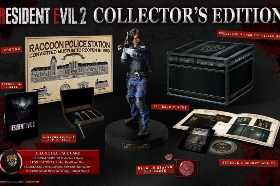 Zusammen mit Capcom verlost TAG24 eine Collector's Edition des Spiels. Diese ist randvoll gefüllt mir coolen Sachen, wie Ihr auf dem Foto sehen könnt.