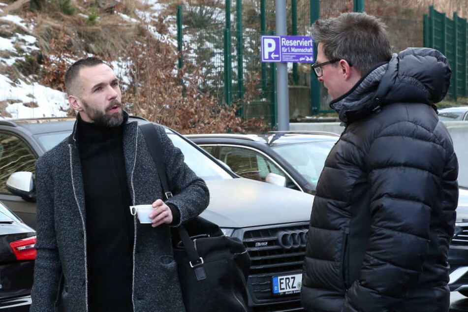 Abschiedsgespräch: Christian Tiffert (l.) und Redakteur Thomas Nahrendorf.