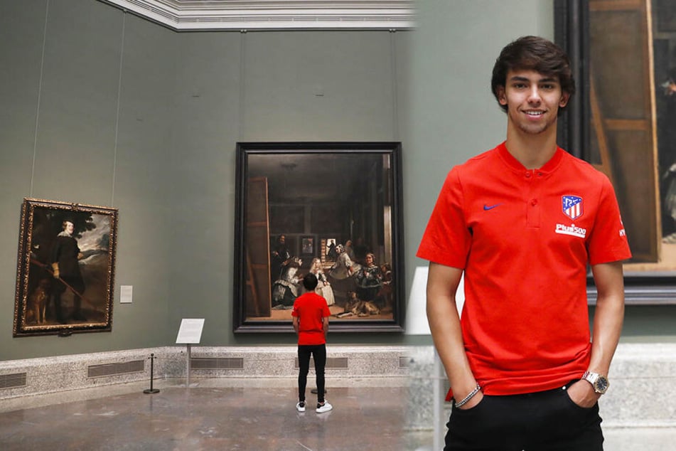 Joao Felix wurde am Mittwochabend bei Atlético Madrid als Neuzugang vorgestellt.