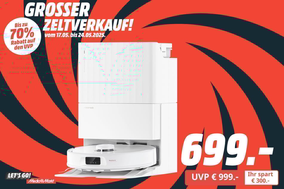 Roborock-Staubwischroboter für 699 statt 999 Euro.