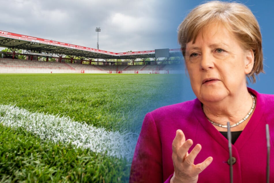 Angela Merkel spricht mit den Ministerpräsidenten auch über die Bundesliga.