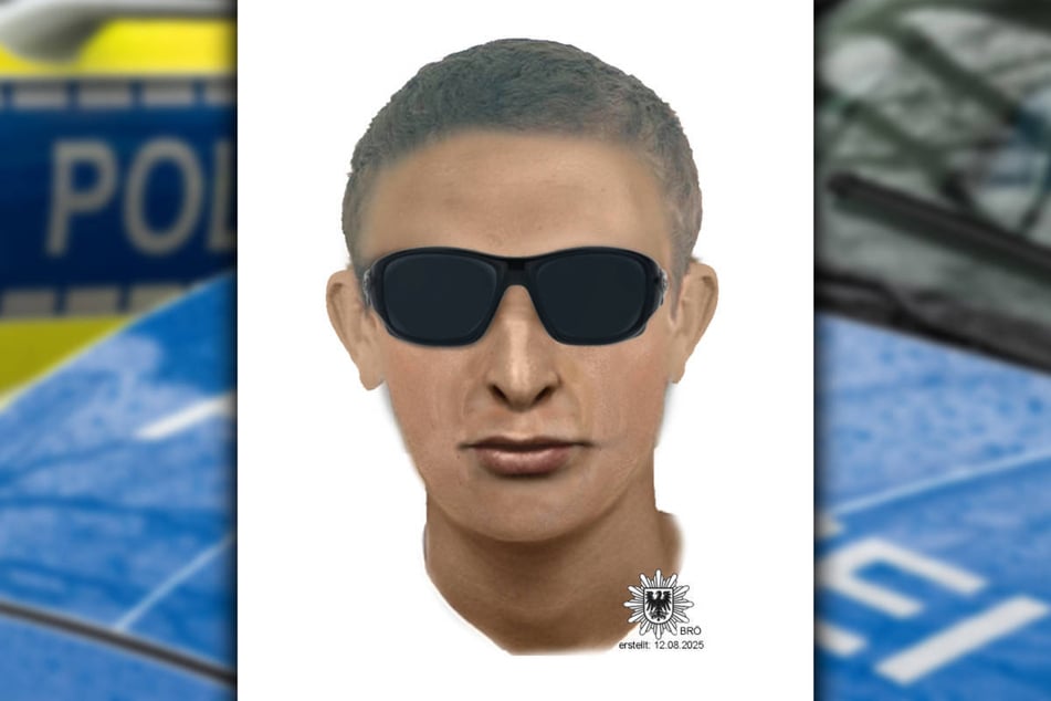 Die Polizei Brandenburg fahndet mit einem Phantombild nach diesem Mann.