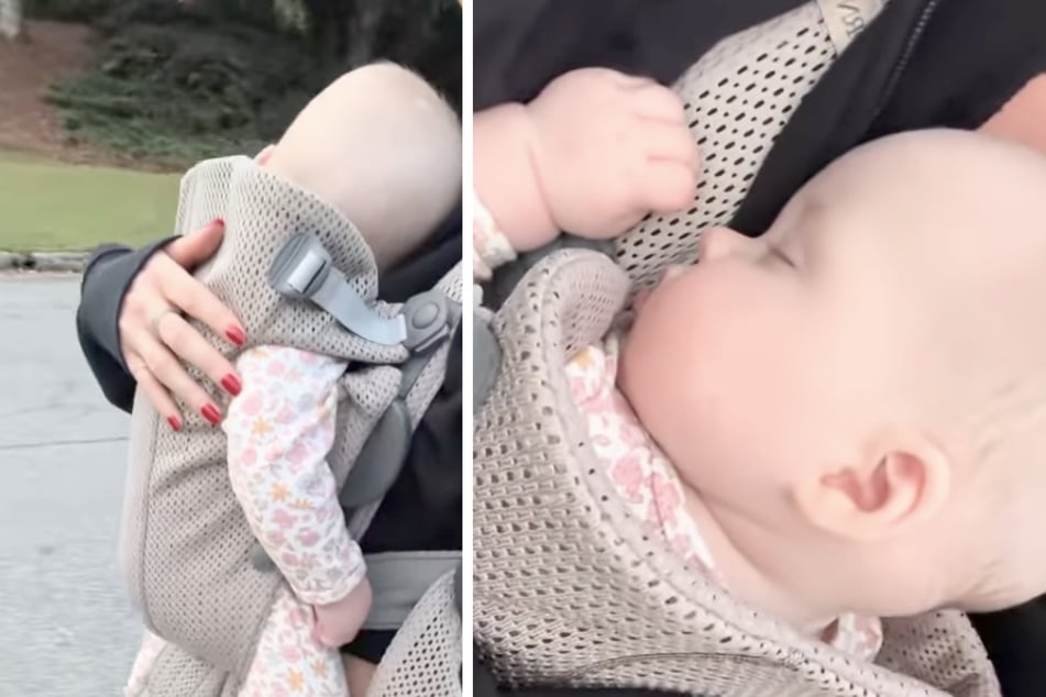 Caroline Hodges war stolz, dass sie das Baby ihrer Schwester in den Schlaf getragen hatte.