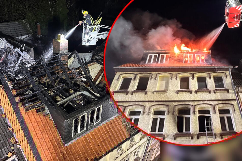 Riesen-Einsatz bei Wohnhaus-Brand: Fünf Menschen werden verletzt, vier Katzen sterben