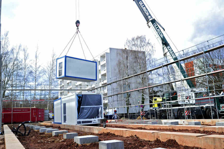 Unterricht im Container: Wegen steigender Schülerzahlen greift die Stadt Chemnitz zu ungewöhnlichen Maßnahmen.