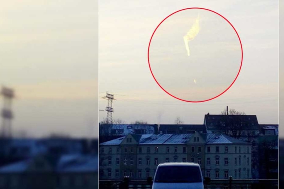Was ist das für eine rätselhafte Erscheinung am Himmel über Dresden?