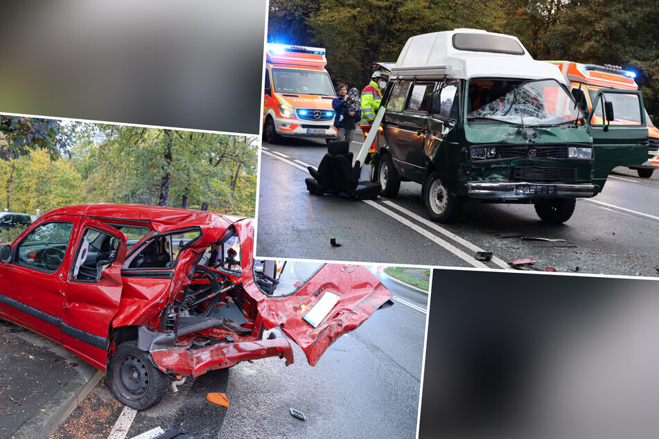23-Jähriger ohne Führerschein prallt in zwei Autos und beschädigt Oldtimer VW Bus