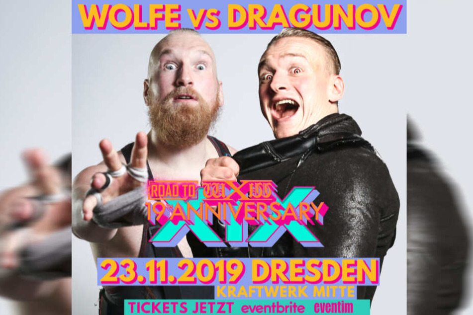 Zwei Wrestling-Stars zurück in der Heimat: Fans freuen sich auf den Kampf der beiden gebürtigen Dresdner.