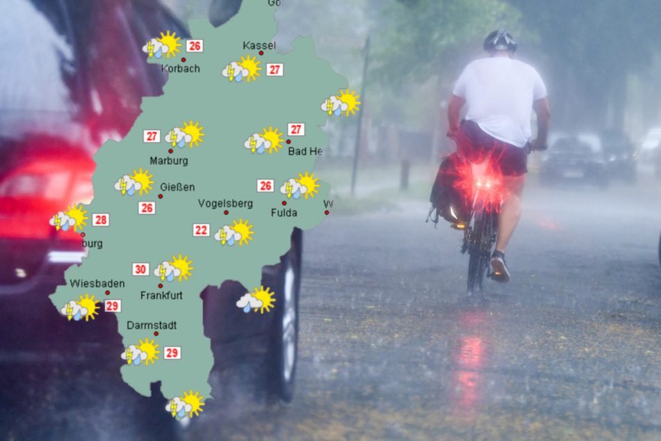 Derb Regen bleibt bis zum Wochenstart. (Symbolfoto)