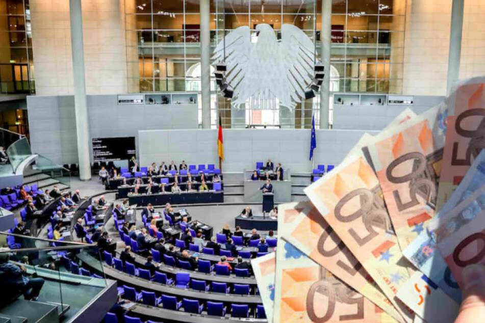 Fast 30 Prozent der Bundestagsabgeordneten in Berlin kassieren kräftig durch Nebeneinkünfte (Bildmontage)