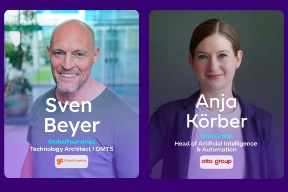 Sven Beyer (GlobalFoundries) a Anja Körber (Otto Group)
