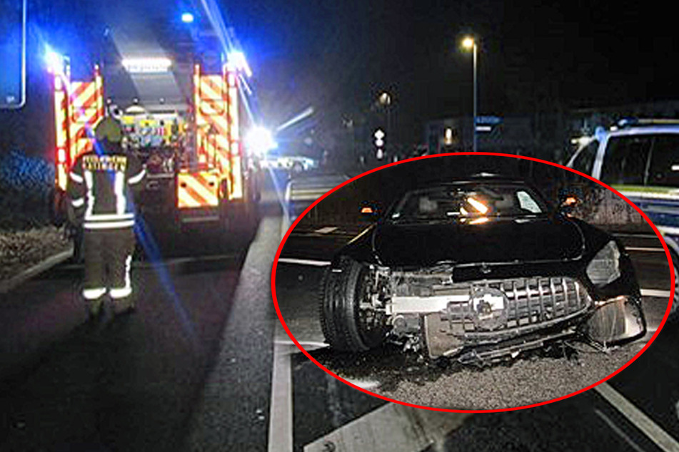 Mercedes AMG nur noch Schrott! 120.000 Euro Schaden nach rasanter Jagd mit der Polizei
