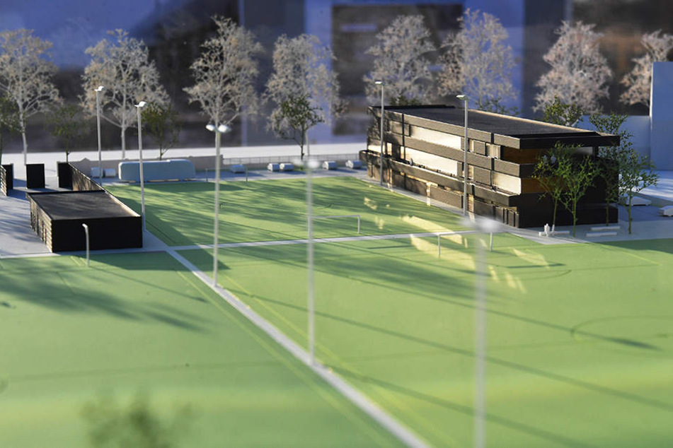 So könnte das neue Trainingszentrum im Ostragehege aussehen.
