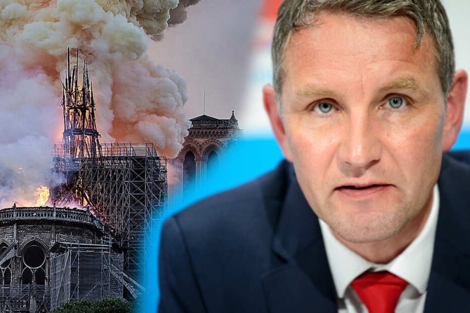 Björn Höcke leistet sich Fehler in Notre-Dame-Post und das Internet lacht sich kaputt