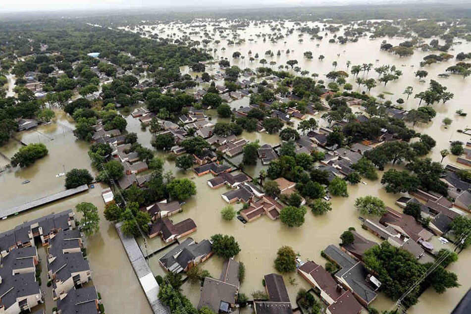 Ende August: Houston steht etwa einen Meter unter Wasser.