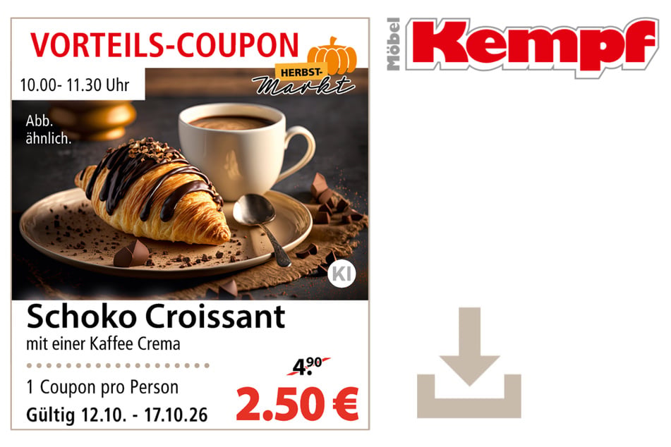 Hier klicken und Coupon herunterladen.