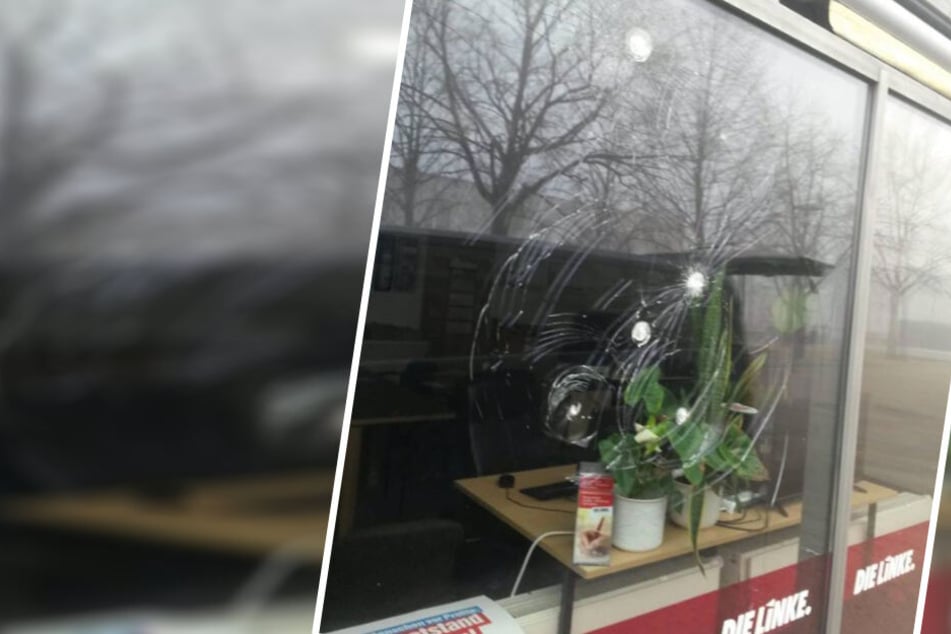 Gleich mehrere Fensterscheiben sollen beschädigt worden sein.