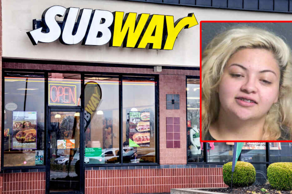 Junge Frau überfällt Subway, um Kollegen eine Lektion zu erteilen