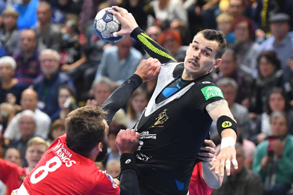 Roman Becvar vergangene Saison noch im Dresdner Trikot in Aktion. Kann er morgen spielen?