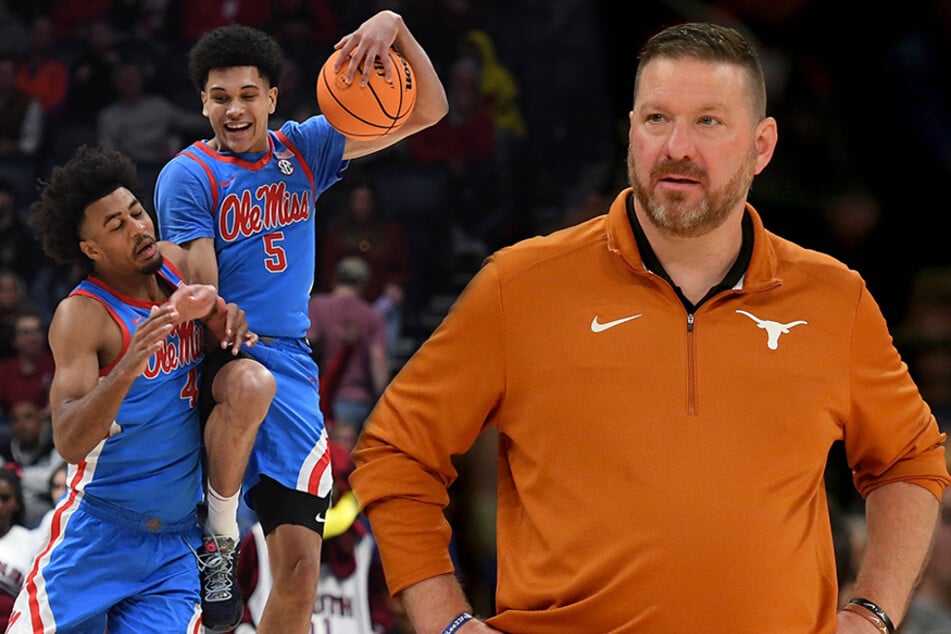 Chris Beard (r) was named Ole Miss basketball's new head coach on Monday.