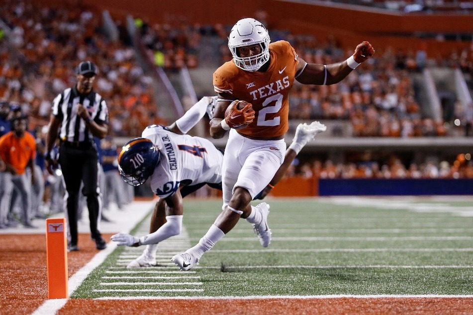 Longhorns running back Roschon Johnson declared for the NFL draft on Friday, opting out of Texas' upcoming bowl showdown against Washington.