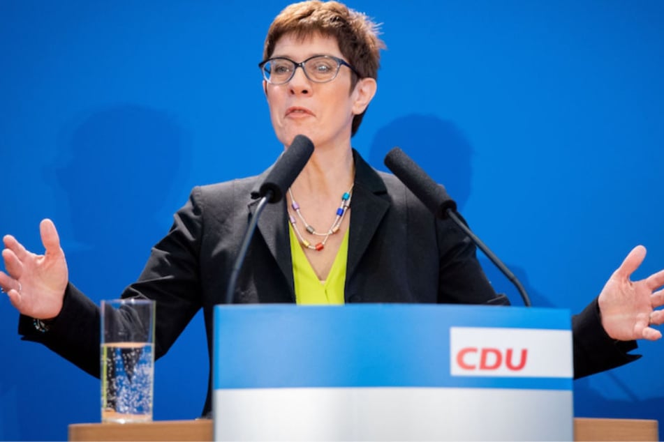 Annegret Kramp-Karrenbauer (56) anlässlich ihrer Kandidatur zur CDU-Partei-Chefin in Berlin.