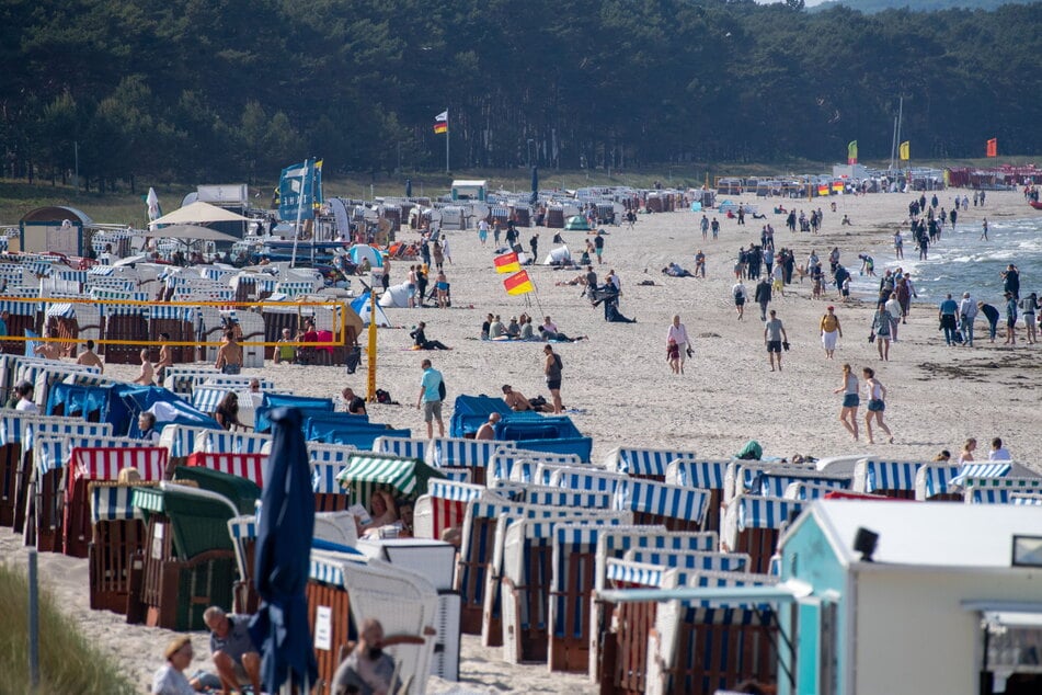 Der Ostseestrand ist nicht nur für Sachsen ein beliebtes Reiseziel.