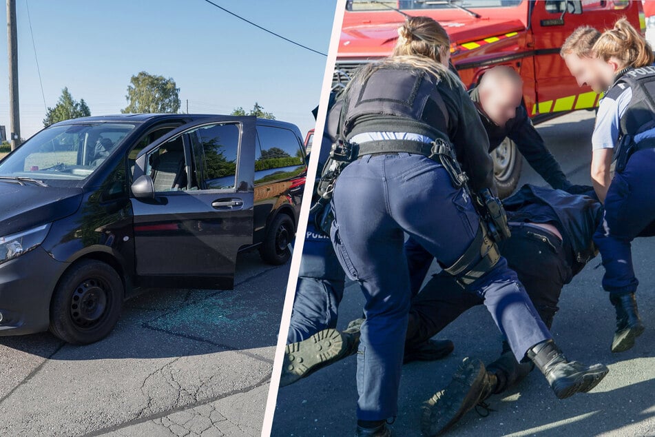 Der Motor lief noch: Betrunkener schläft am Steuer ein und muss von Polizei aus Auto geholt werden