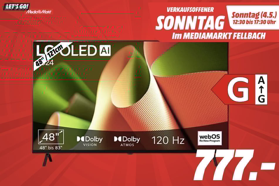 48-Zoll LG-Fernseher für 777 Euro.