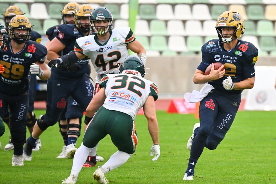 Quarterback Justin Miller (r.) lief ordentlich heiß, machte zwei Touchdowns selbst.