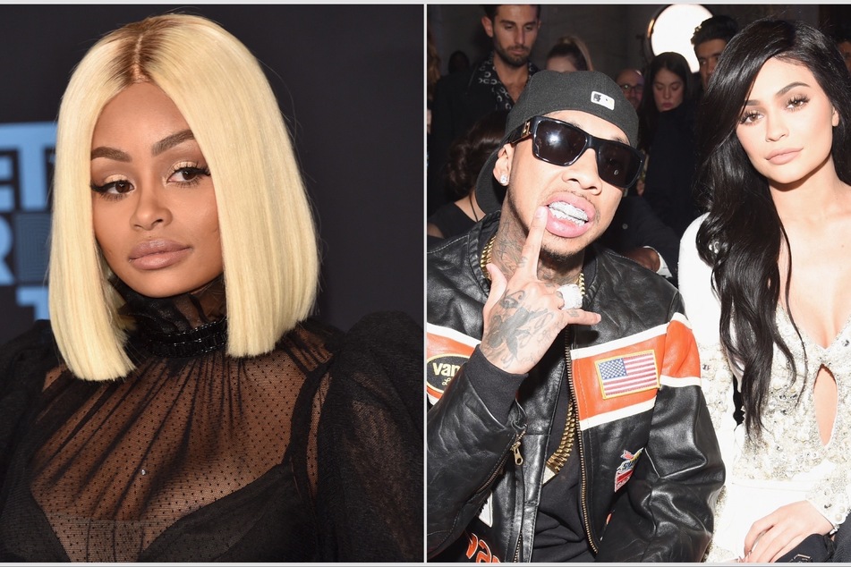 Blac Chyna (l) seemingly alleged that her ex, Tyga, kicked her out of their home after they split and he immediately pursued a relationship with Kylie Jenner.