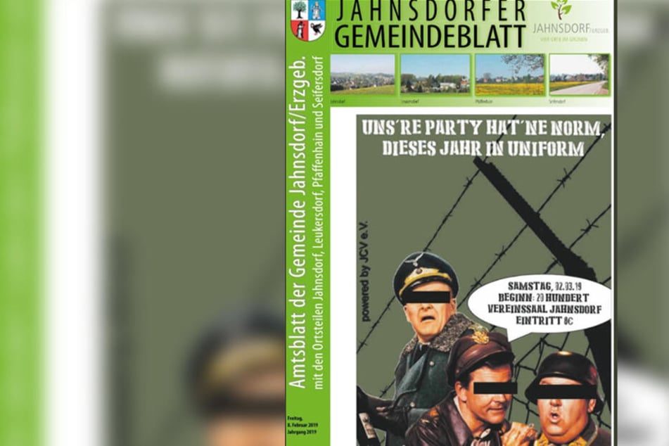 Mit diesem Plakat lud der Verein zur Karnevalsparty ein.