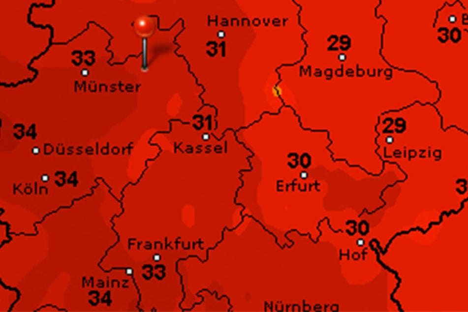 Es wird am Montag über 30 Grad warm in Ostwestfalen-Lippe.