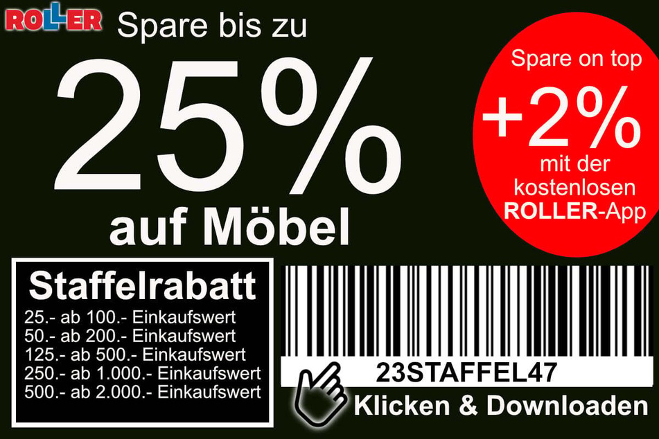 Einfach draufklicken, den Barcode downloaden und dann an der Kasse scannen lassen. So einfach geht's!