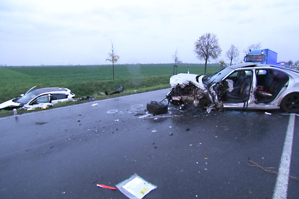 Zwei Autos waren in der Nähe von Delitzsch zusammen gekracht.
