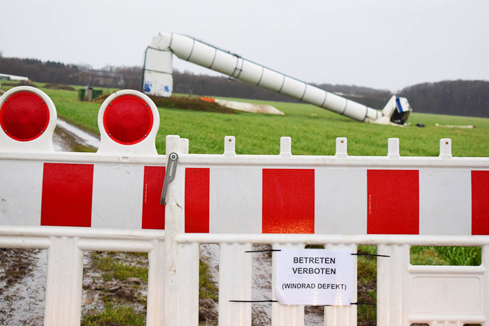 Die Rotorblätter konnten vermutlich nicht mehr entsprechend der Windstärke ausgerichtet werden.