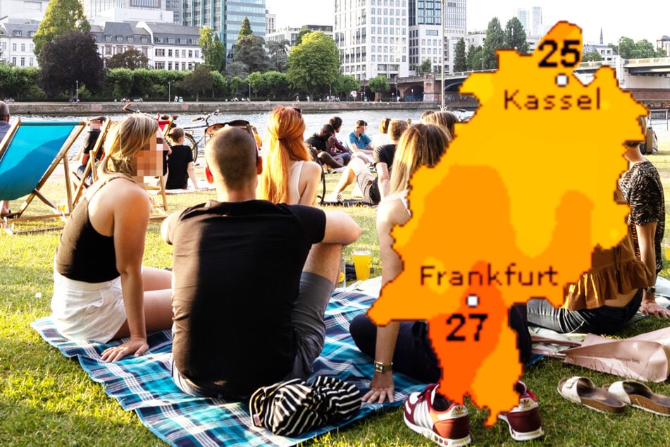 Am Freitag können sich die Menschen in Frankfurt und Hessen auf einen Tag mit ruhigem Sommer-Wetter freuen: Wetteronline.de (Grafik) sagt 25 bis 27 Grad als Höchstwerte voraus, der Deutsche Wetterdienst 25 bis 29 Grad.