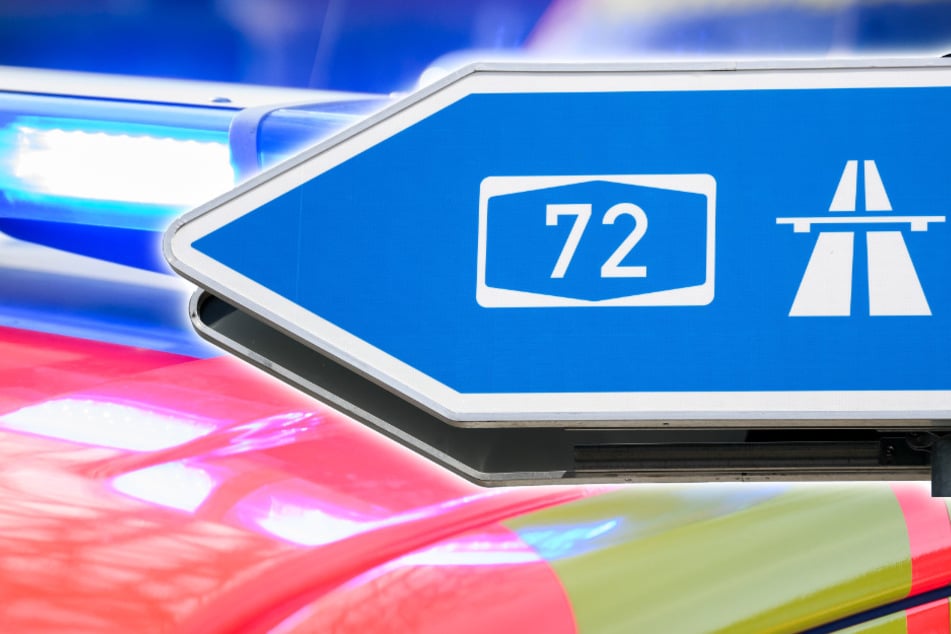 Unfall A72: Autobahn-Held auf der A72: Škoda-Fahrer stoppt außer Kontrolle geratenen Ford