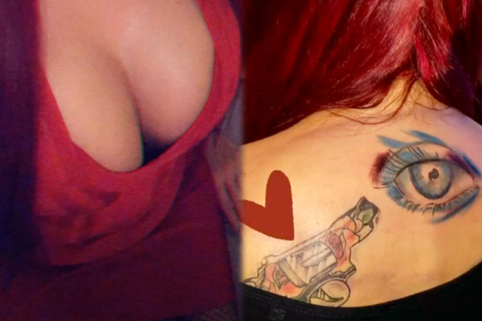 Gina-Lisa Lohfink: Neues Tattoo: Reality-Star mit sexy Dekolleté hat großes Auge auf der Haut