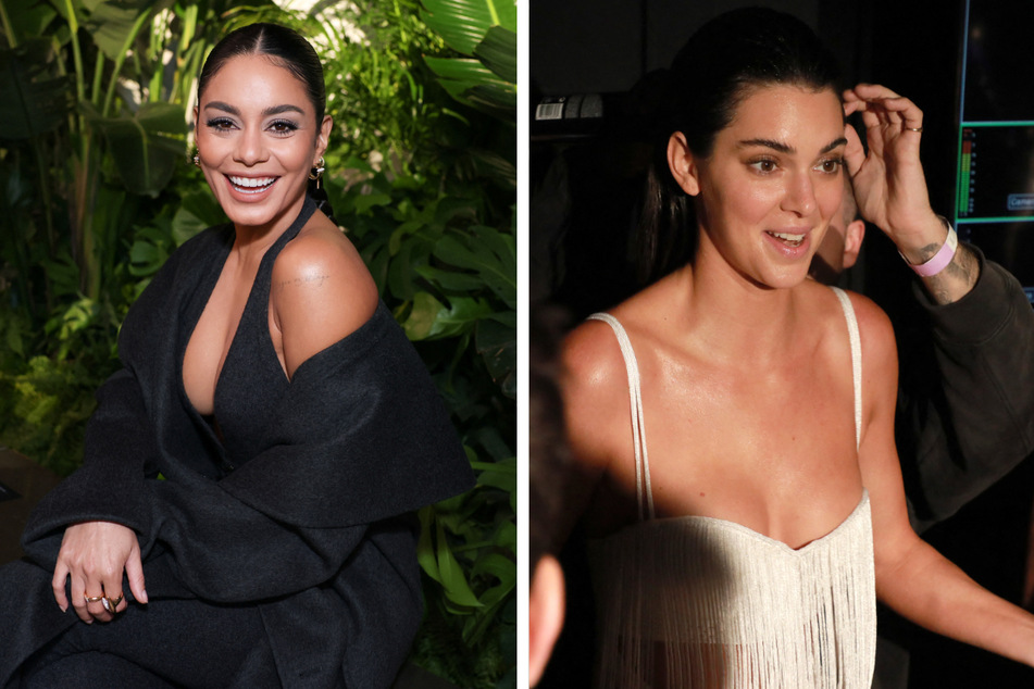 Vanessa Hudgens (l.) attended the Michael Kors Spring/Summer 2023 show during New York Fashion Week, while Kendall Jenner got prepped backstage walk the runway at the Proenza Schouler show.