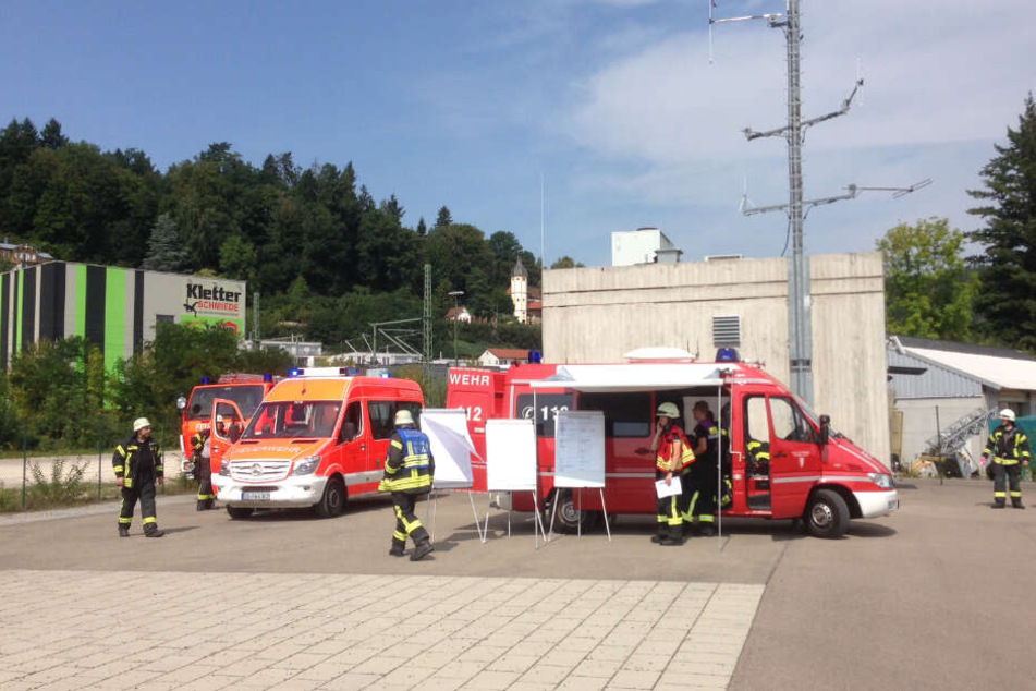 Feuerwehr ist am Einhorntunnel im Einsatz.