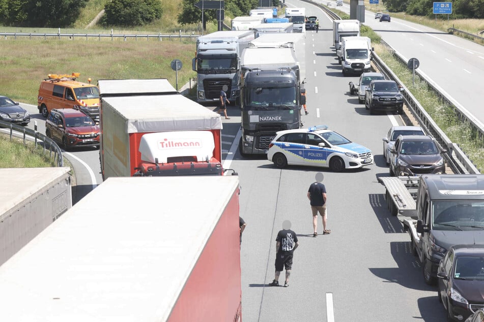 Nach zwei Unfällen auf der A4 bei Weißenberg bildeten sich am Donnerstagmittag lange Staus in Fahrtrichtung Dresden.