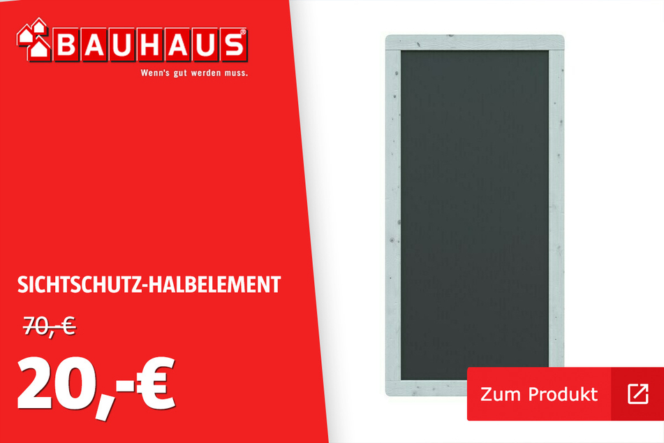 HPL Zaun Fichte Grau 89x179cm für 20 Euro