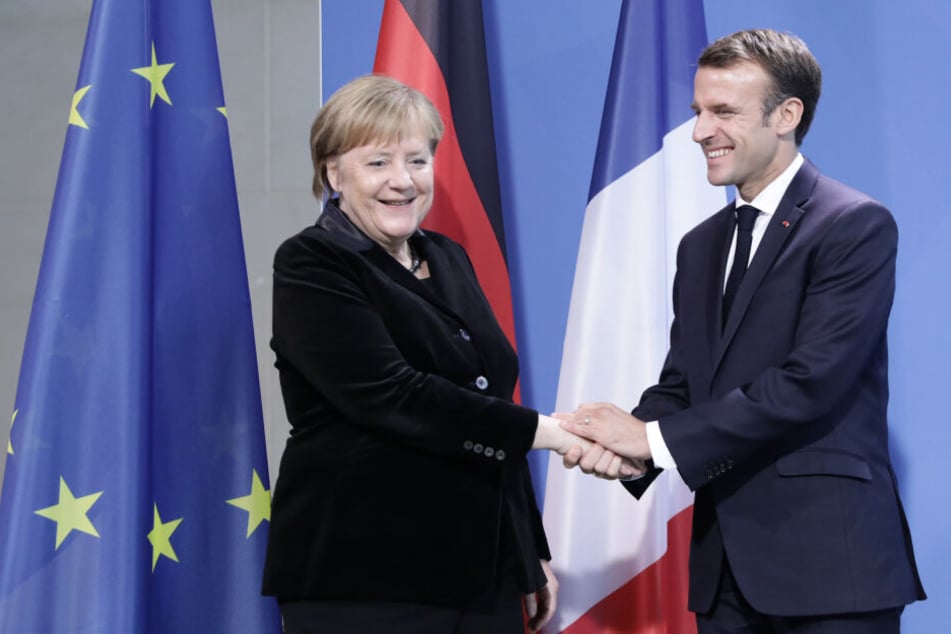 Kanzlerin Angela Merkel und Frankreichs Präsident Emmanuel Macron bei einem vorherigen Treffen.
